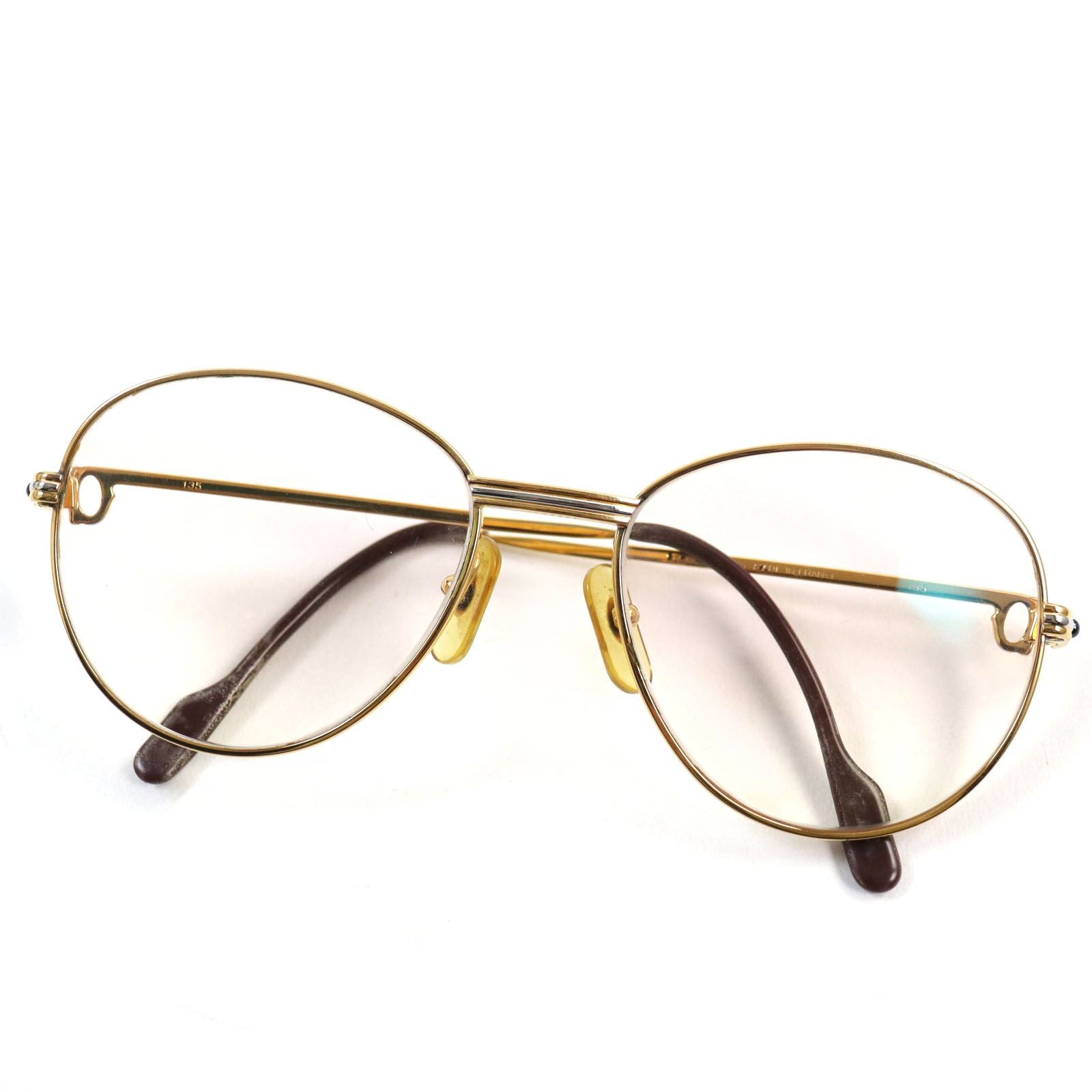 Cartier Trinity Vintage Sapphire Logo Teardrop Prescription Lenses Sunglasses