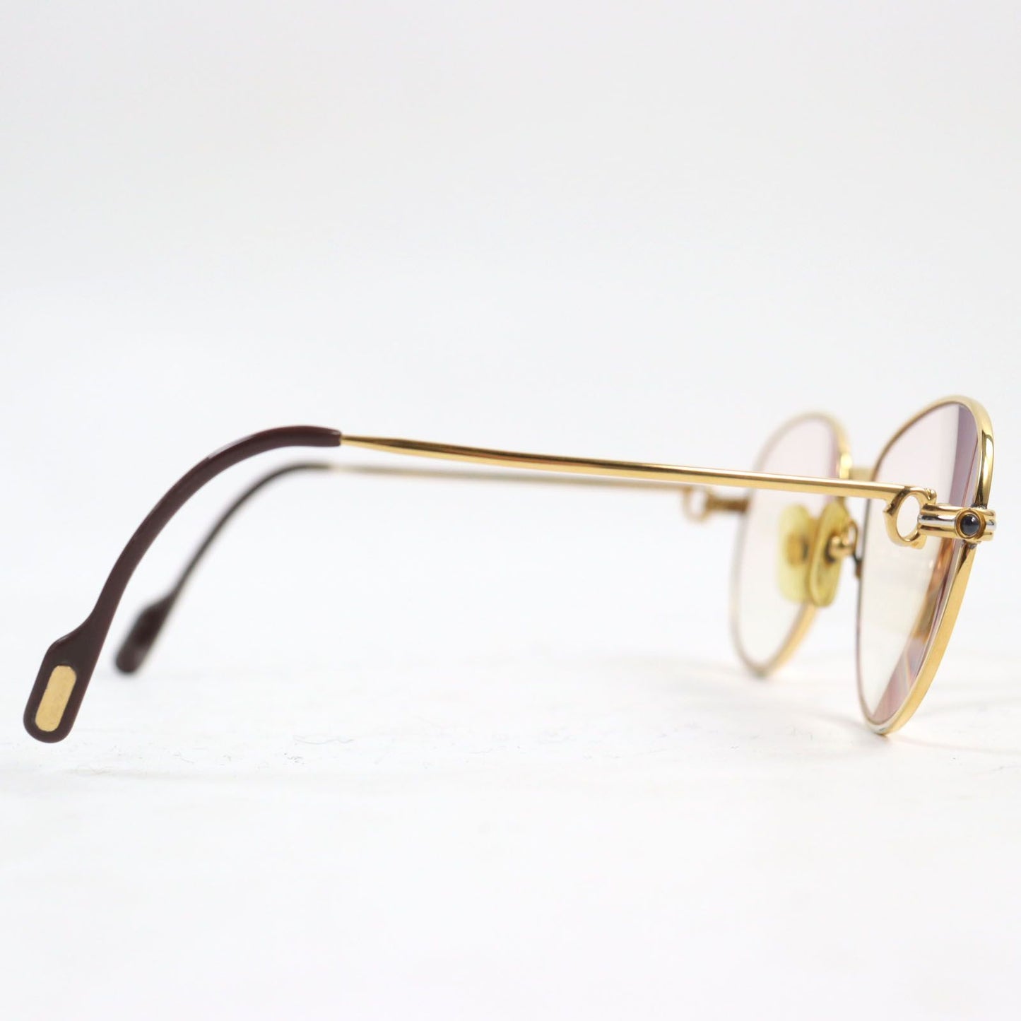 Cartier Trinity Vintage Sapphire Logo Teardrop Prescription Lenses Sunglasses — view 4