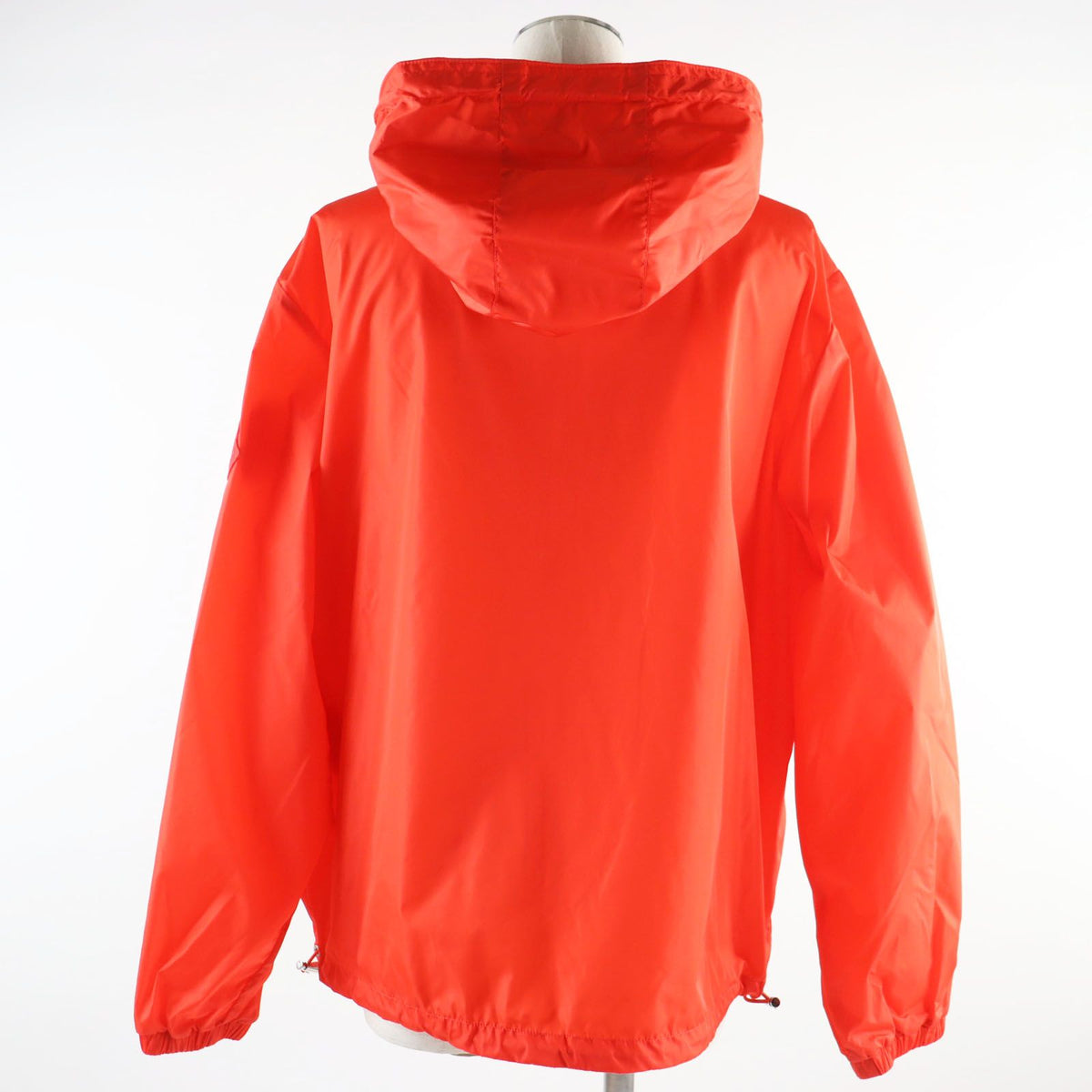 Moncler Alexandrite Logo Patch Hooded Nylon Jacket Orange — view 3