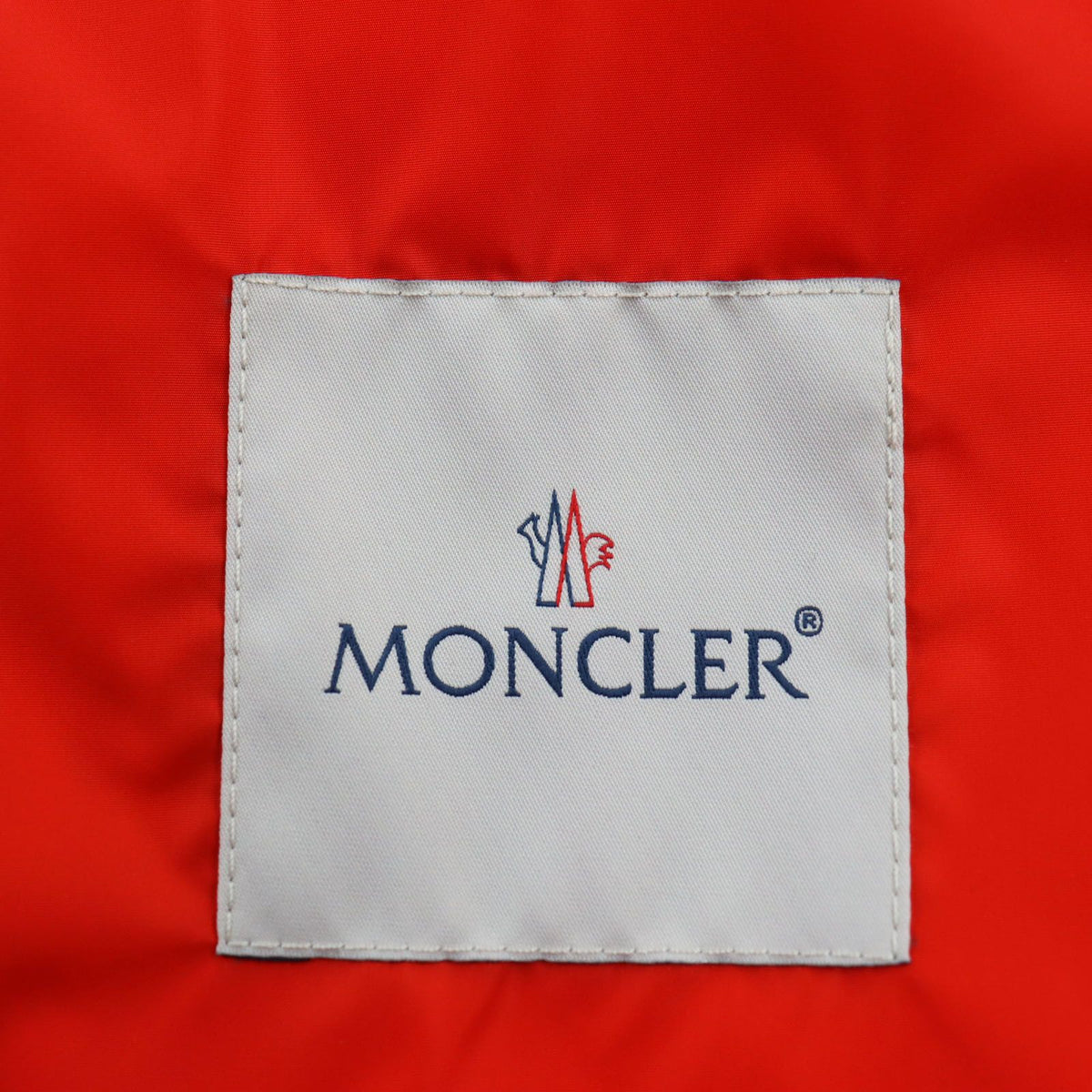 Moncler Alexandrite Logo Patch Hooded Nylon Jacket Orange — view 8