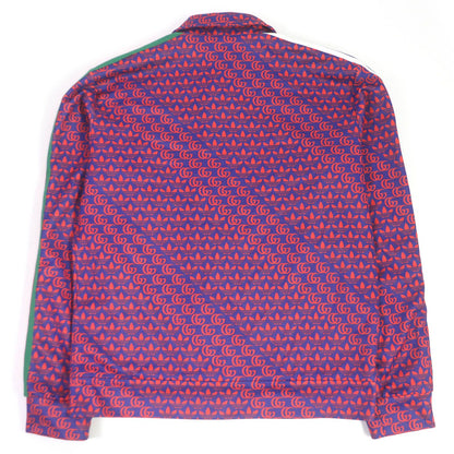 Gucci Adidas Double Trefoil Side Line Jersey Track Jacket Blue — view 5