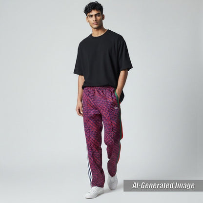 Gucci Adidas Double Trefoil Logo Web Line Track Pants Navy/red XS — view 2