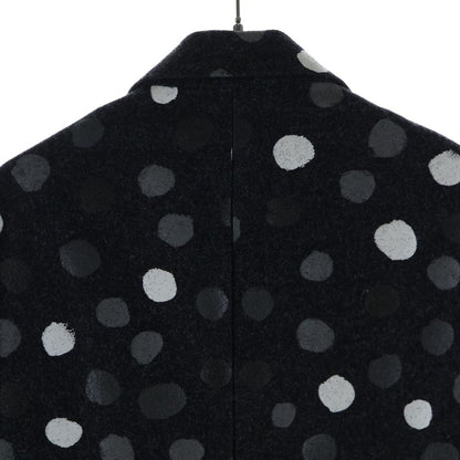 Louis Vuitton YK Painted Dots Jacket Xk4 Yayoi Kusama Wool Chesterfield Gray — view 4