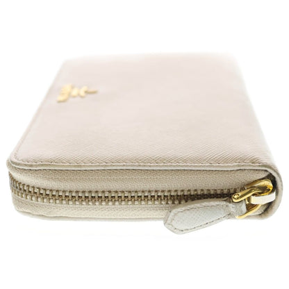Prada Zip Around Wallet Leather White — view 3