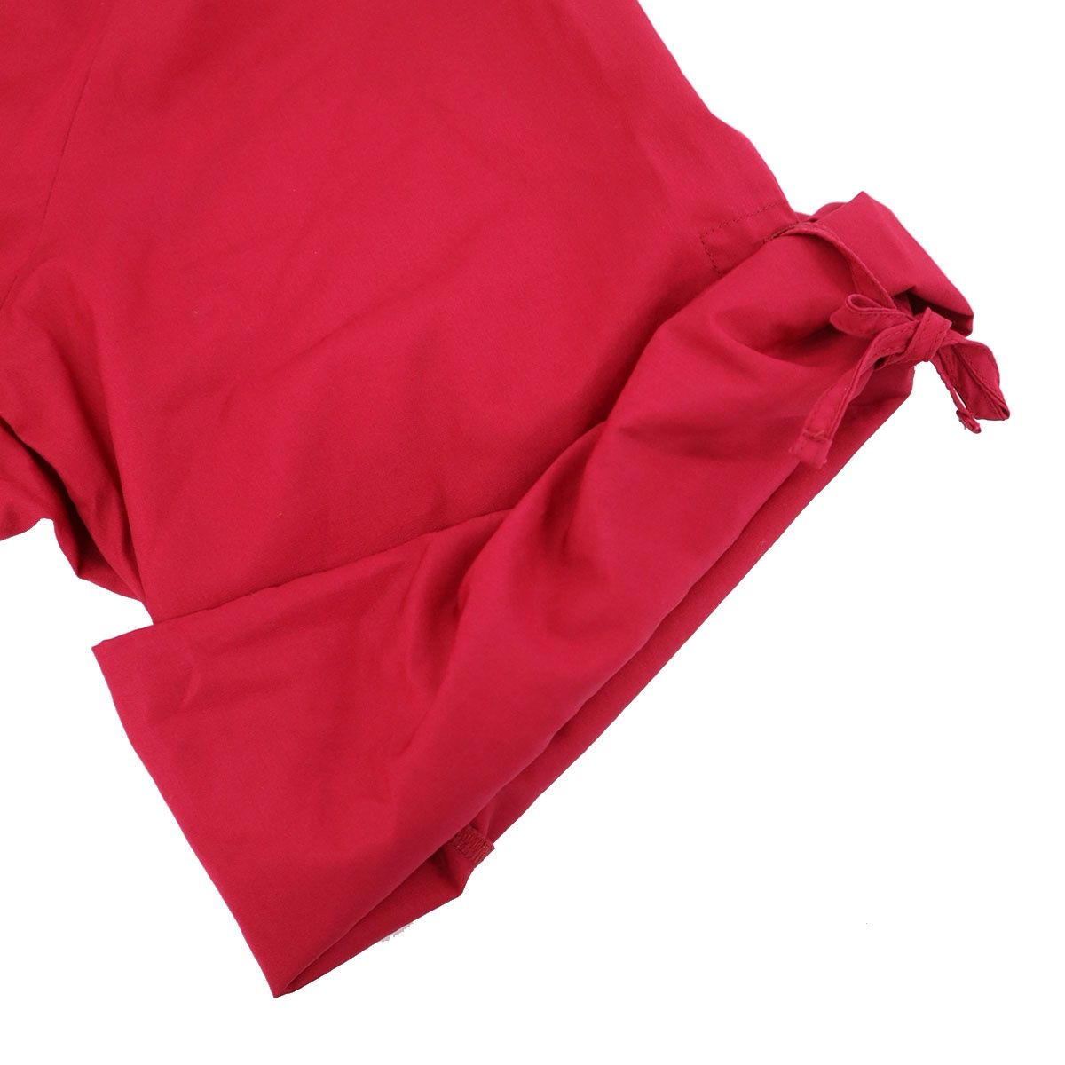 Hermes Belted Embroidered Dress Red 36 — view 7