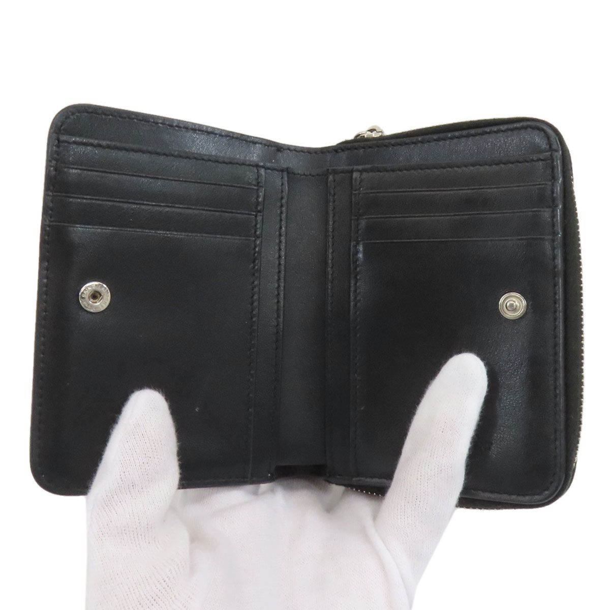 Saint Laurent Star Motif Bifold Wallet Leather — view 4