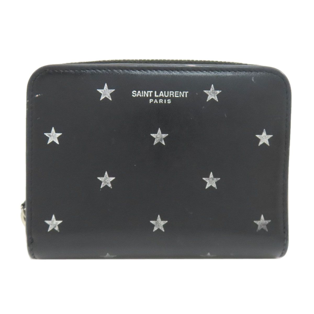 Saint Laurent Star Motif Bifold Wallet Leather