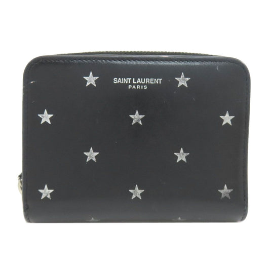 Saint Laurent Star Motif Bifold Wallet Leather