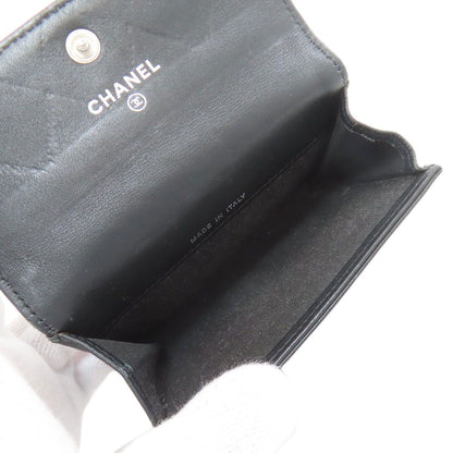 Chanel Quilted CC Logo Card Case Leather — view 5