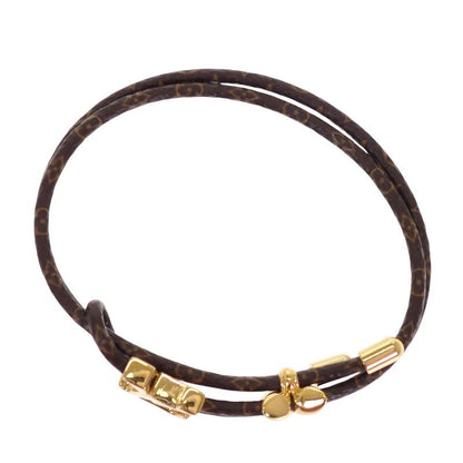 Louis Vuitton Bracelet LV Blue Monogram Brown Gold — view 8