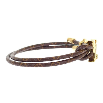 Louis Vuitton Bracelet LV Blue Monogram Brown Gold — view 6