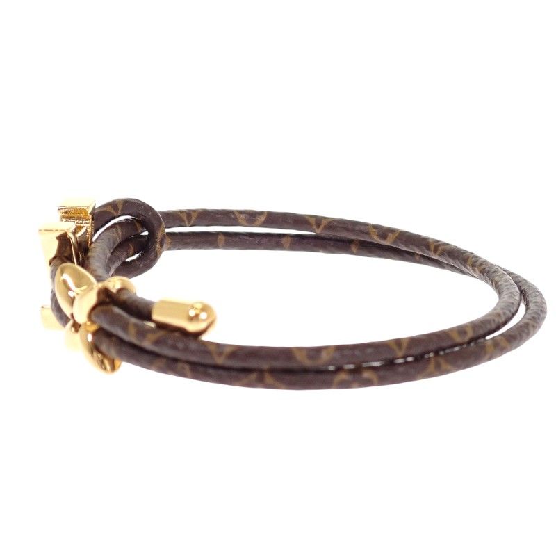 Louis Vuitton Bracelet LV Blue Monogram Brown Gold — view 5