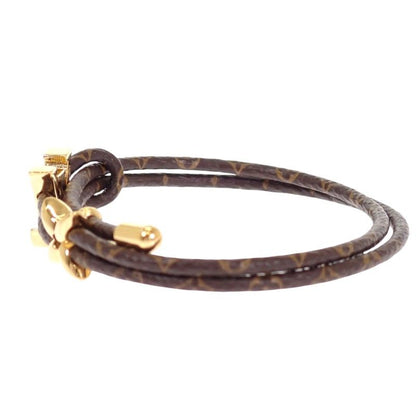 Louis Vuitton Bracelet LV Blue Monogram Brown Gold — view 5