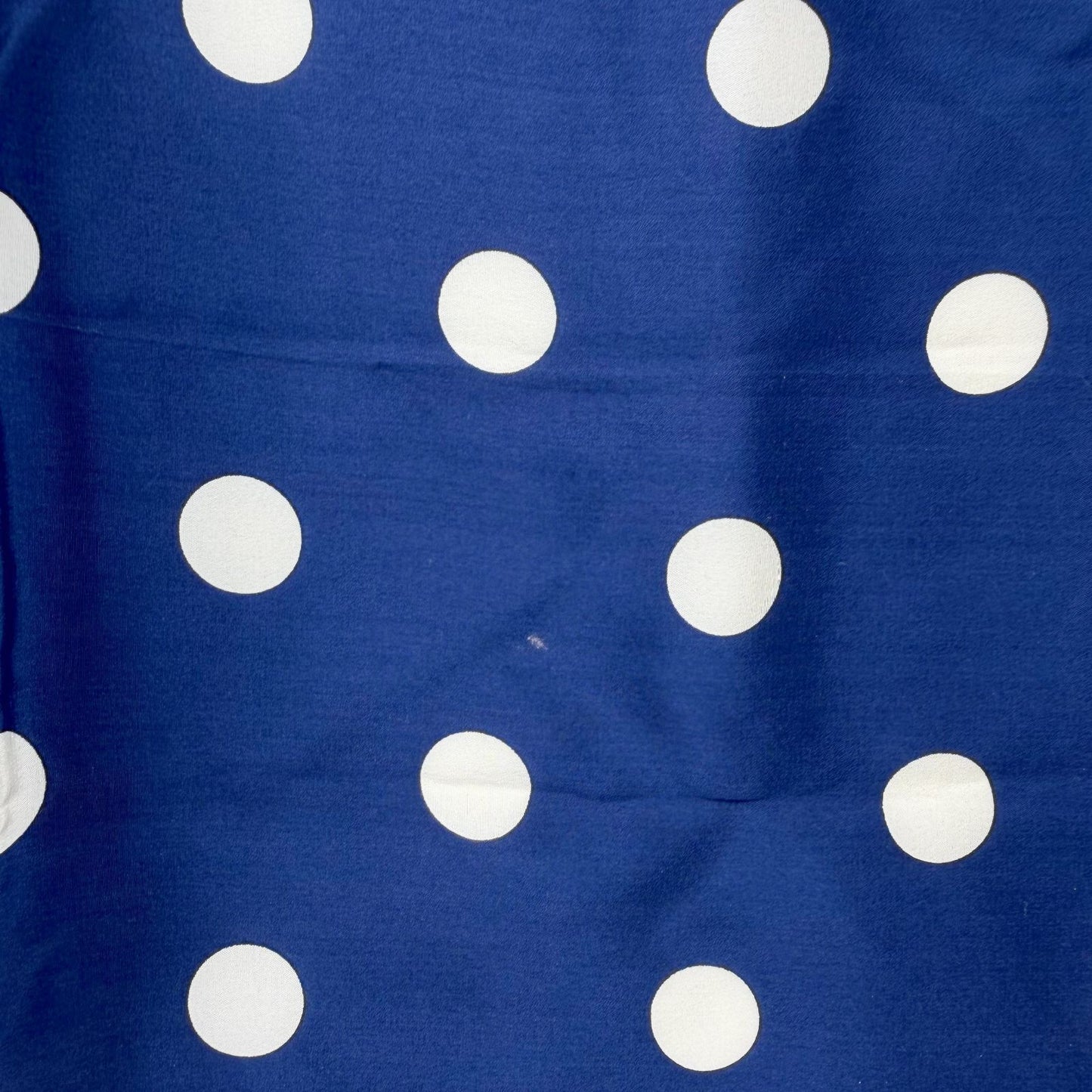 Dior Trotter Style Logo Dot And Rose Print Silk Scarf Navy Vintage — view 7