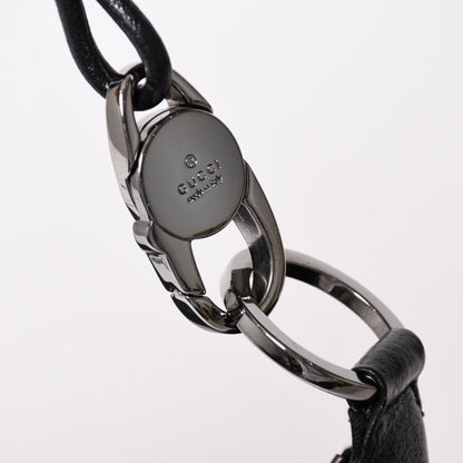 Gucci Guuci Bag GG Canvas Leather Black Silver — view 4