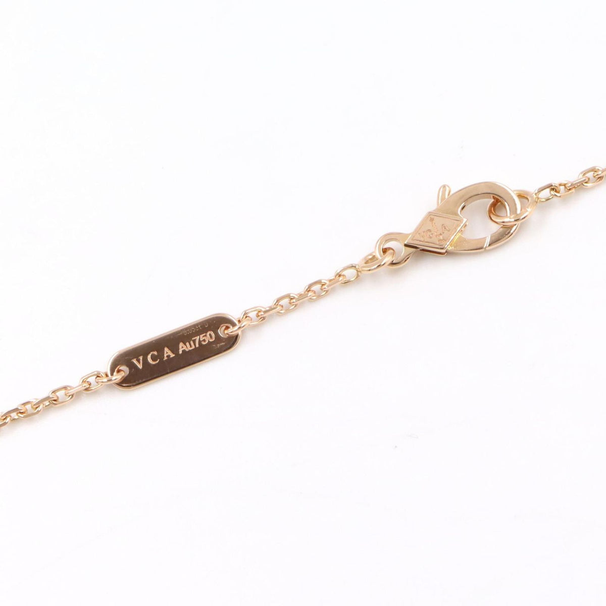 Van Cleef & Arpels Necklace Vintage Alhambra Onyx 37.5 42 18K Pink Gold — view 3
