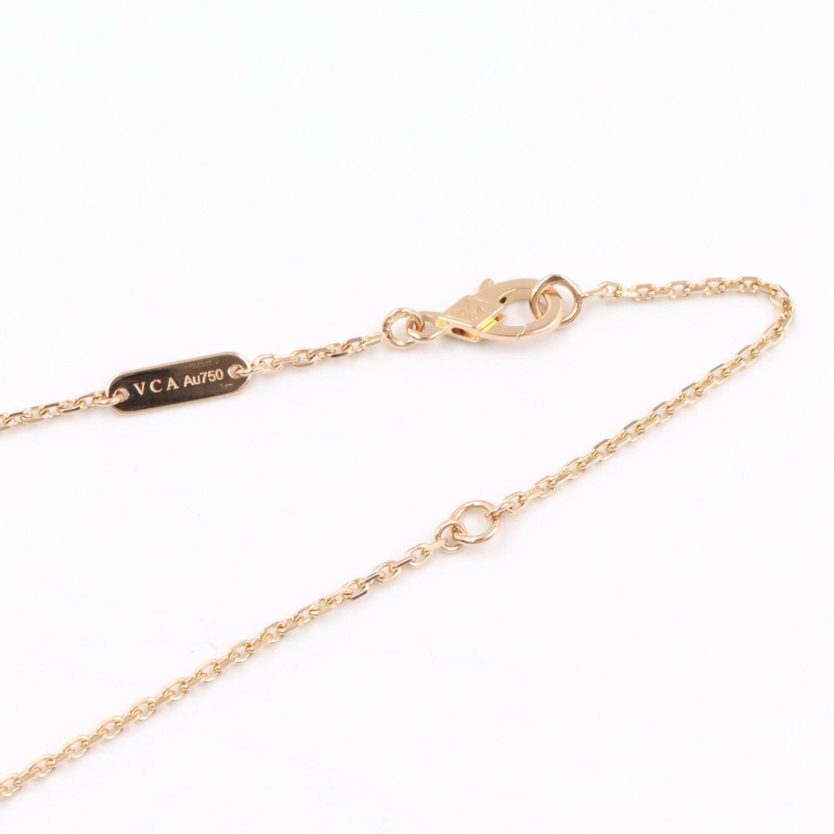 Van Cleef & Arpels Necklace Vintage Alhambra Onyx 37.5 42 18K Pink Gold — view 4