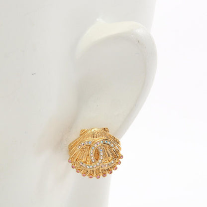 Chanel Earrings CC Logo Shell Motif — view 4