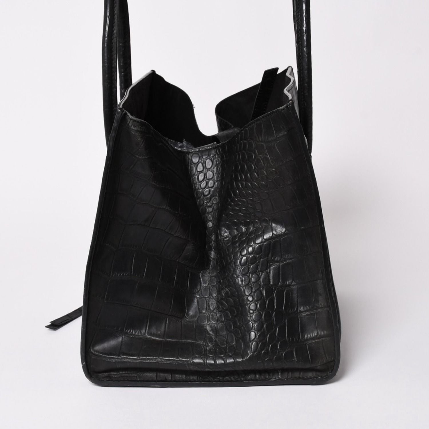 Celine Phoebe Philo Era Square Luggage Phantom Leather Black Handbag — view 4