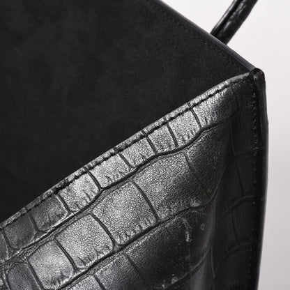 Celine Phoebe Philo Era Square Luggage Phantom Leather Black Handbag — view 7