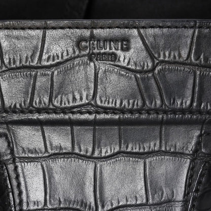 Celine Phoebe Philo Era Square Luggage Phantom Leather Black Handbag — view 8