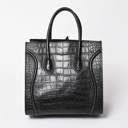 Celine Phoebe Philo Era Square Luggage Phantom Leather Black Handbag — view 2