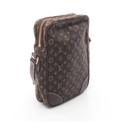 Louis Vuitton Shoulder Bag Pochette Danube Monogram Mini Lin Ebene Brown Canvas — view 2
