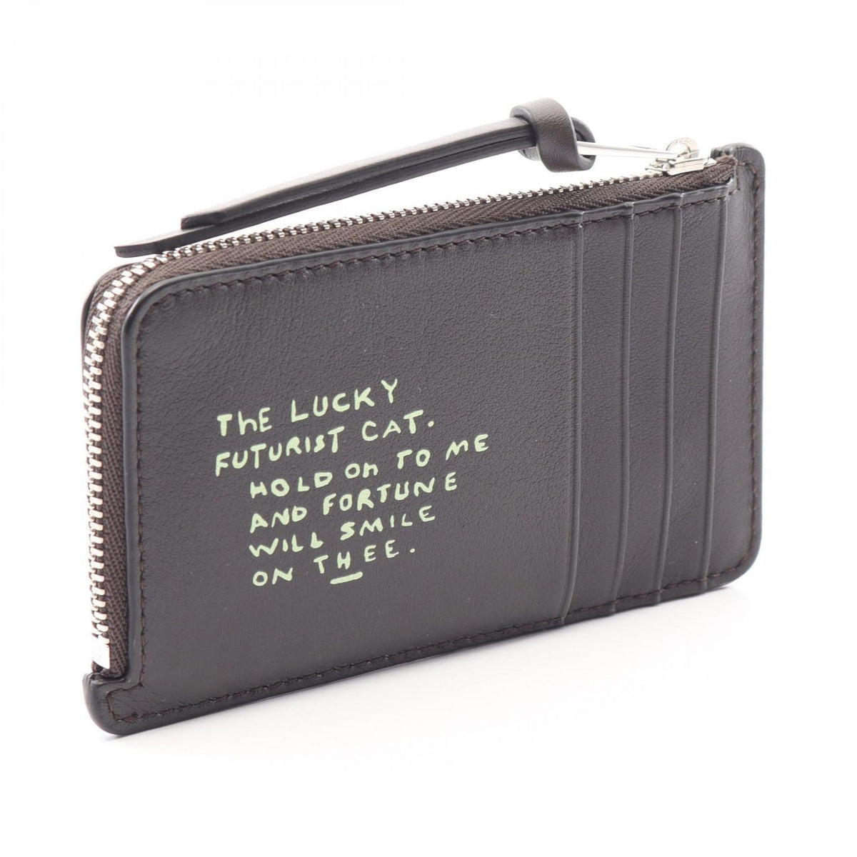 Loewe Card Case Futurist Cat Coin Holder Leather — view 2
