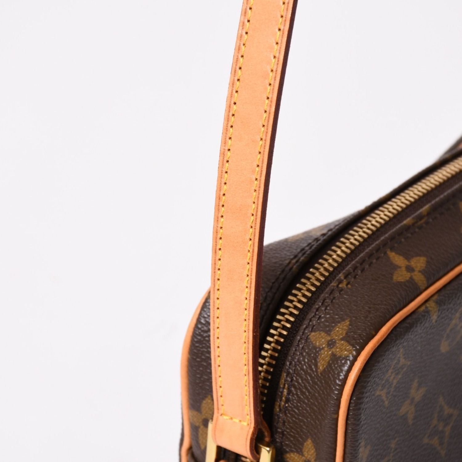 Louis Vuitton Pochette Cite Bag Monogram Canvas Leather Brown — view 5