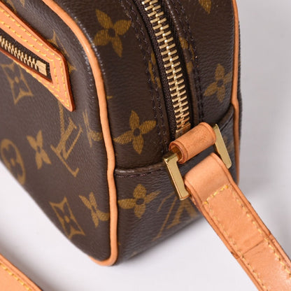 Louis Vuitton Pochette Cite Bag Monogram Canvas Leather Brown — view 7