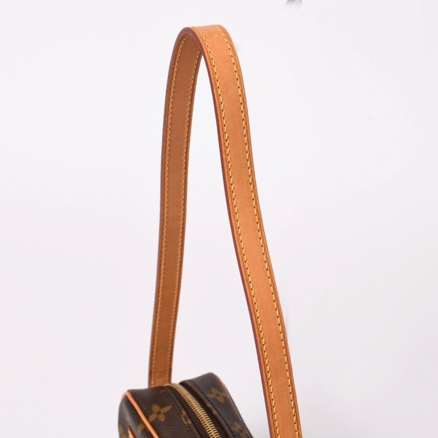 Louis Vuitton Pochette Cite Bag Monogram Canvas Leather Brown — view 4