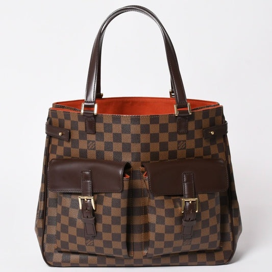 Louis Vuitton Damier Uzes Brown Tote Bag Canvas Gold