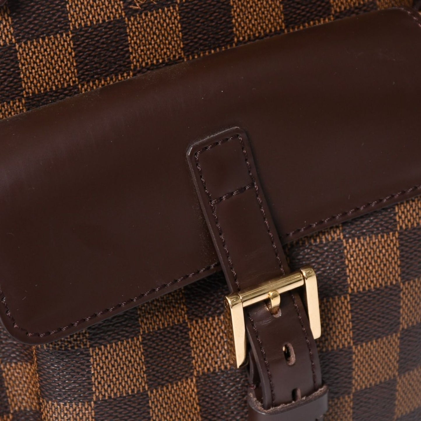 Louis Vuitton Damier Uzes Brown Tote Bag Canvas Gold — view 6