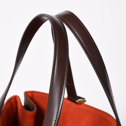 Louis Vuitton Damier Uzes Brown Tote Bag Canvas Gold — view 8