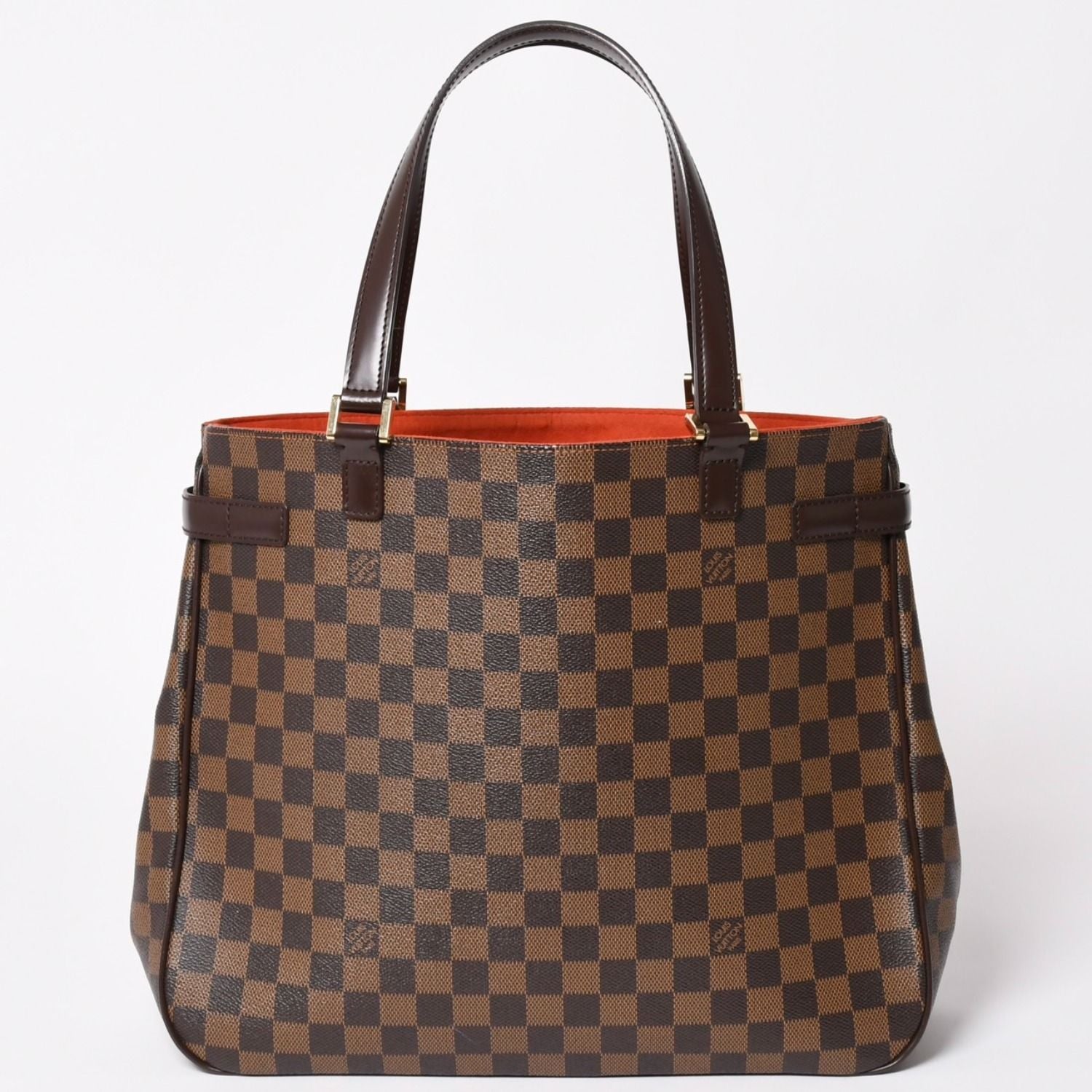 Louis Vuitton Damier Uzes Brown Tote Bag Canvas Gold — view 2