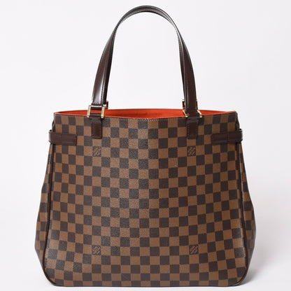 Louis Vuitton Damier Uzes Brown Tote Bag Canvas Gold — view 2