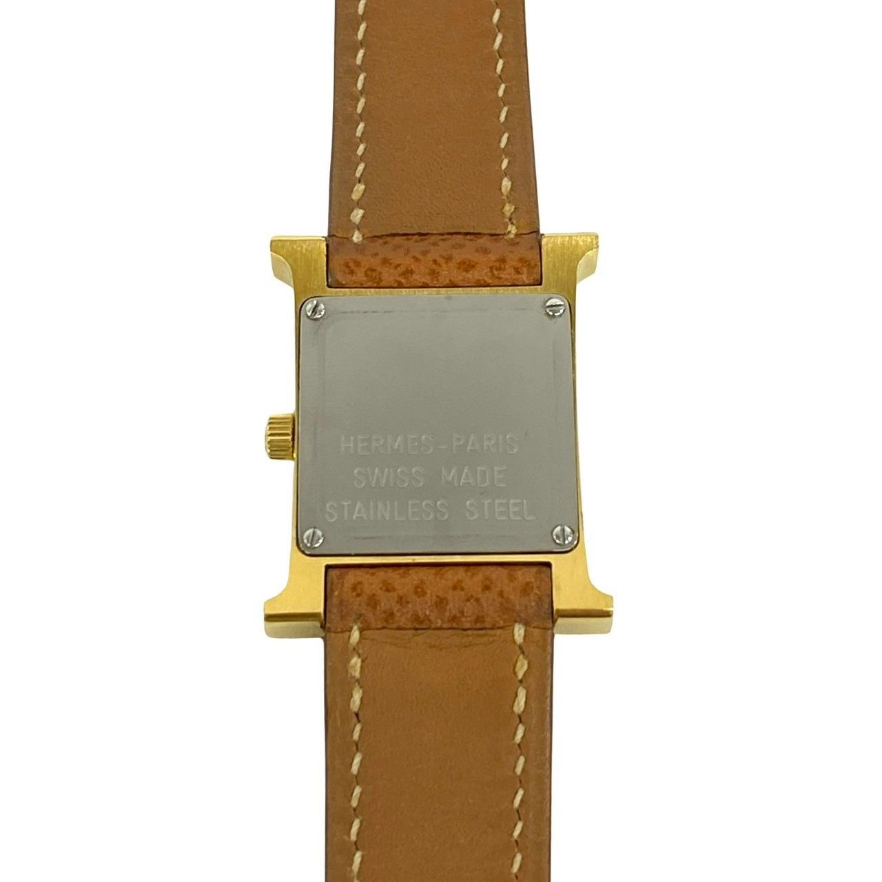 Hermes Watch Leather Quartz Brown Gold — view 5
