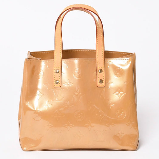 Louis Vuitton Tote Bag Gold Vernis Beige