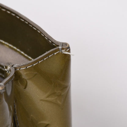Louis Vuitton Wilshire PM Handbag Brown Patent Monogram Vernis — view 7