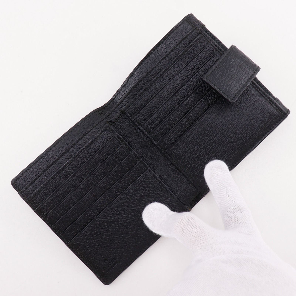 Gucci GG Canvas Black Bifold Wallet — view 5