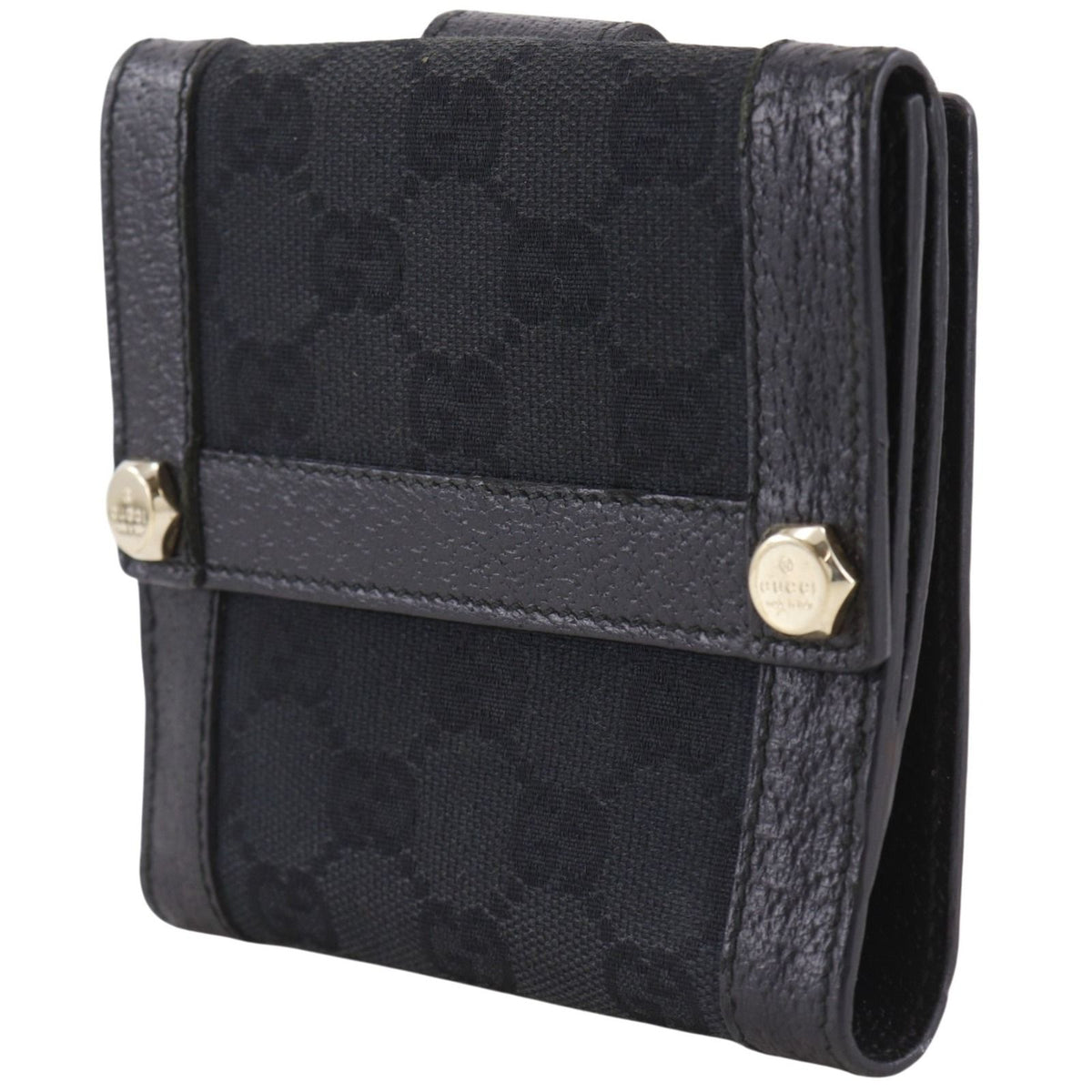Gucci GG Canvas Black Bifold Wallet — view 2