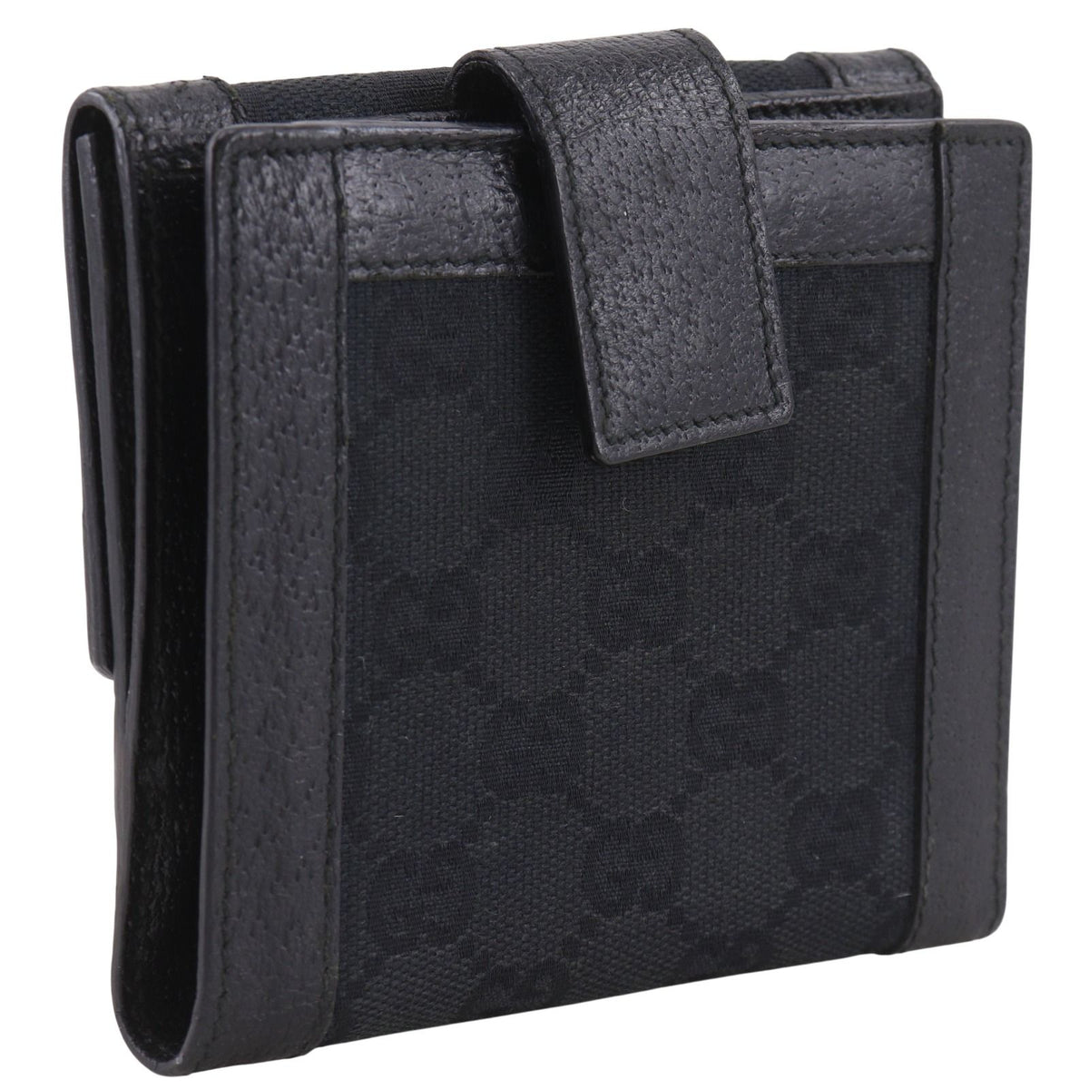 Gucci GG Canvas Black Bifold Wallet — view 3
