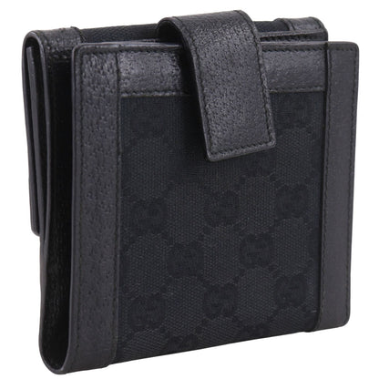 Gucci GG Canvas Black Bifold Wallet — view 3