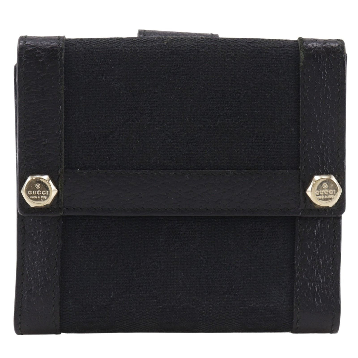 Gucci GG Canvas Black Bifold Wallet