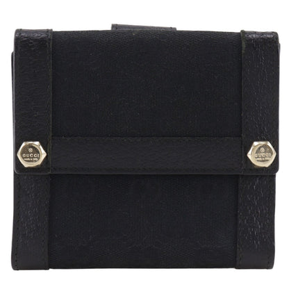 Gucci GG Canvas Black Bifold Wallet