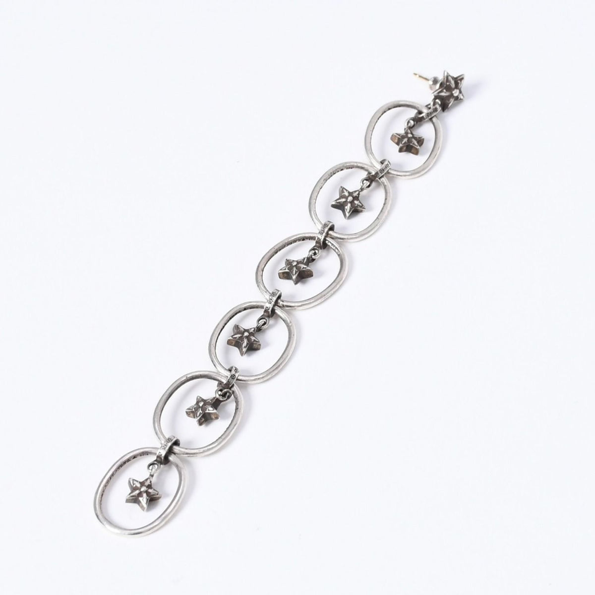 Chrome Hearts Paper Oval Star Drop Single Earrings — view 2