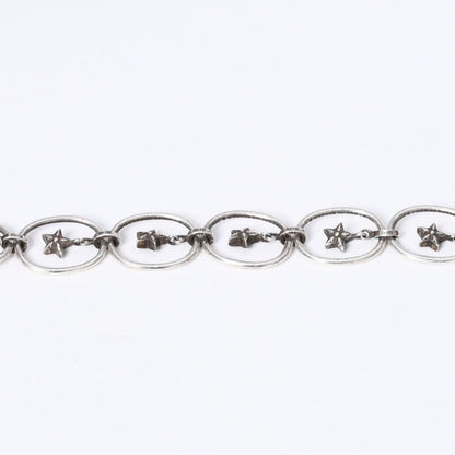 Chrome Hearts Paper Oval Star Drop Single Earrings — view 3
