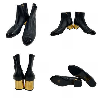 Chanel 2-Way CC Logo Quilted Boots Black — view 8