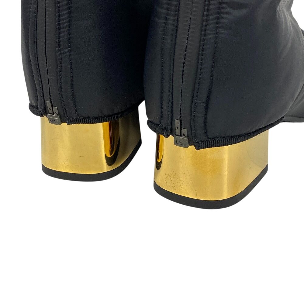 Chanel 2-Way CC Logo Quilted Boots Black — view 6