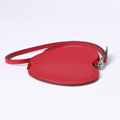 Hermes Apple Charm Coin Purse Tutti Frutti Porte Monnaie Red Silver — view 3